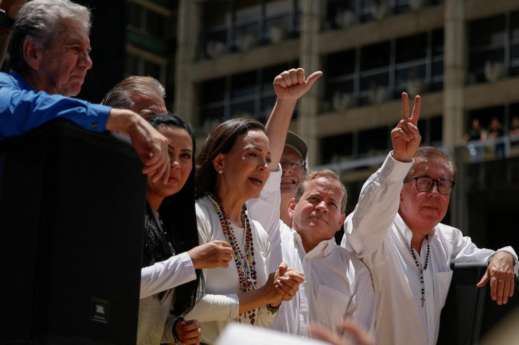 Líderka venezuelskej opozície Maria Corina Machado. FOTO: Reuters