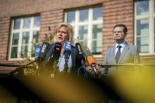 Nemecká ministerka vnútra Nancy Faeserová  a minister spravodlivosti Marco Buschmann. FOTO: TASR/AP