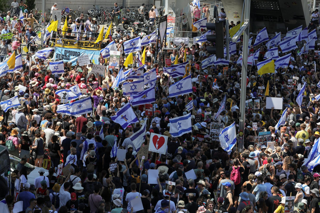 Protivládne protesty v Izraeli. FOTO: Reuters