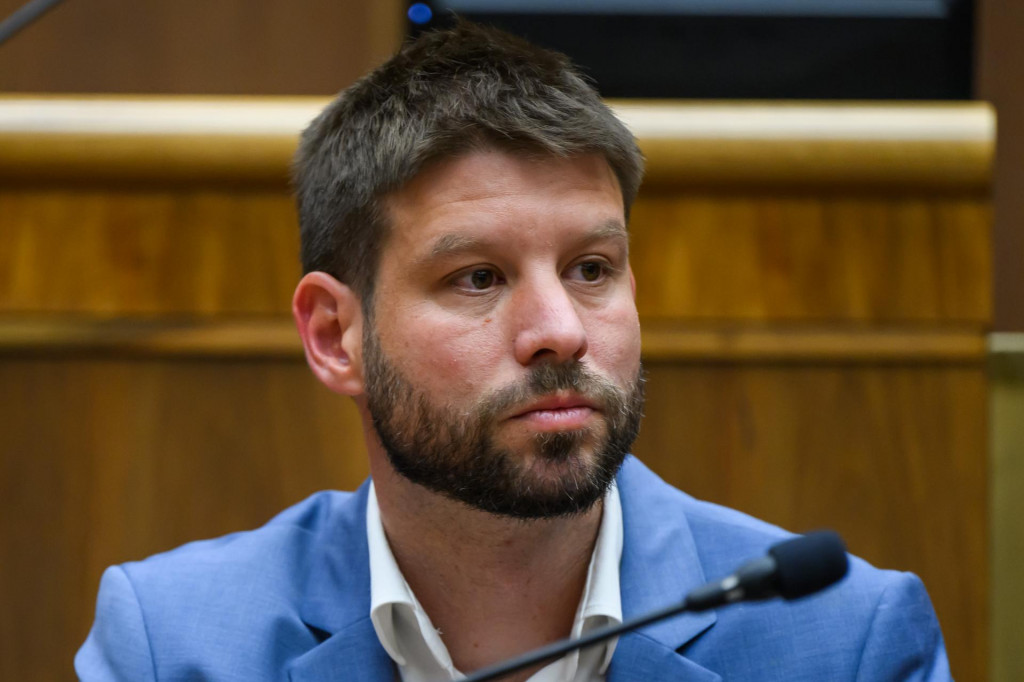 Michal &Scaron;imečka (Progres&iacute;vne Slovensko). FOTO: TASR/Jaroslav Nov&aacute;k