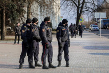 Bieloruská polícia. FOTO: Reuters