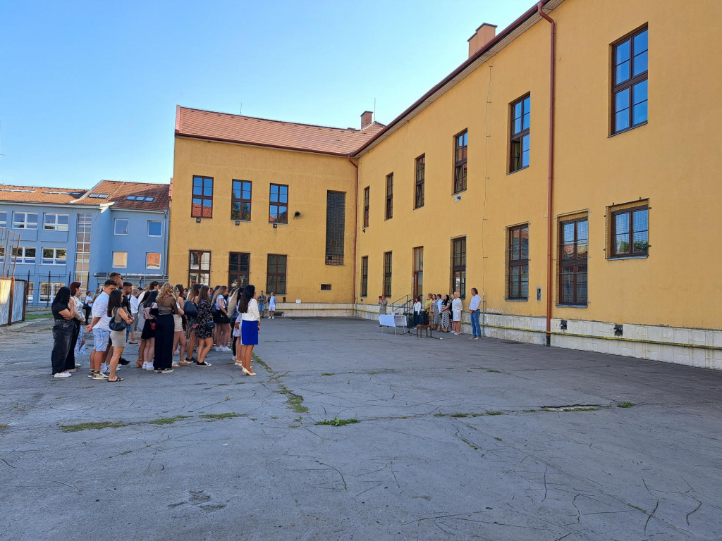 Začiatok školského roka bol v Hotelovej akadémii Otta Brucknera v Kežmarku. FOTO: TASR/Adriána Hudecová