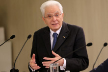 Na snímke taliansky prezident Sergio Mattarella. FOTO: Reuters