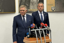 Premiér Robert Fico na výjazdovom rokovaní v Handlovej. FOTO: Hn/akos Cséplö