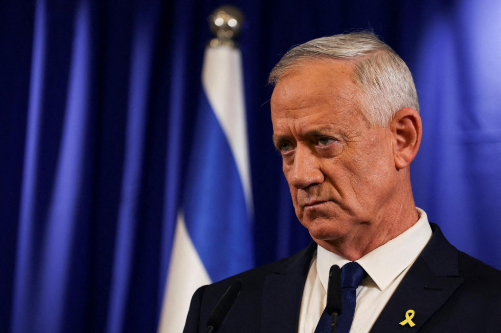Bývalý izraelský minister vojnového kabinetu Benny Ganc. FOTO: REUTERS