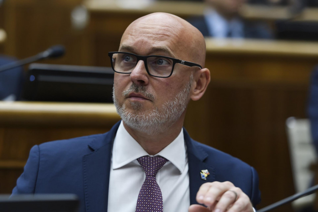 Predseda SaS Branislav Gr&ouml;hling. FOTO: TASR/Jaroslav Nov&aacute;k