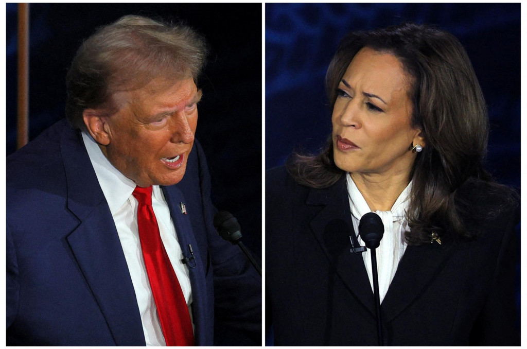 Donald Trump a Kamala Harrisová. FOTO: Reuters