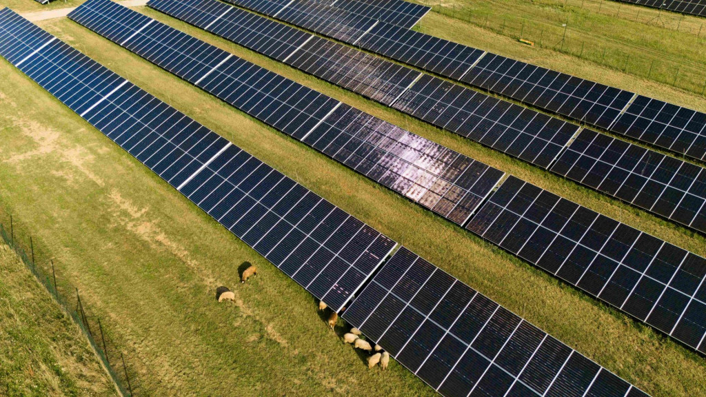 Solárny park tvorí vyše 10-tisíc fotovoltických modulov. FOTO: archív spoločnosti