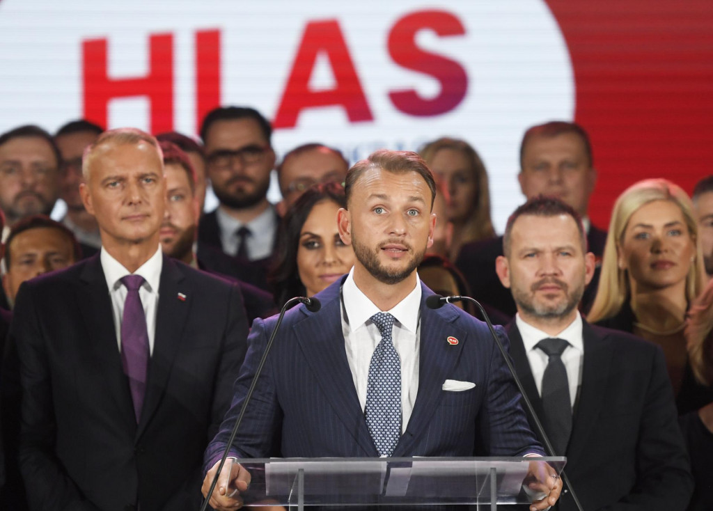 Matúš Šutaj Eštok v stredu uviedol, že ak dôjde k hlasovaniu, Hlas odvolanie Michala Šimečku podporí. FOTO: TASR/F. Iván