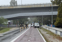 Povodňová situácia v Bratislave v pondelok doobeda 16.9. FOTO: Hn/Ákos Cséplő