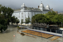 Povodňová situácia v Bratislave v pondelok 16. septembra na obed. FOTO: HN/Ákos Cséplő