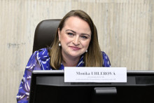 Na snímke prezidentka KOZ SR Monika Uhlerová. FOTO: TASR/Pavel Neubauer