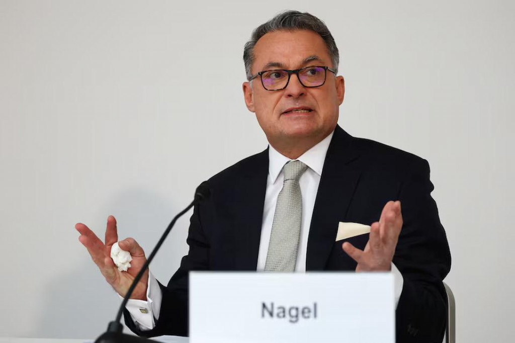 Prezident Bundesbank a člen Rady guvernérov ECB Joachim Nagel. FOTO: Reuters