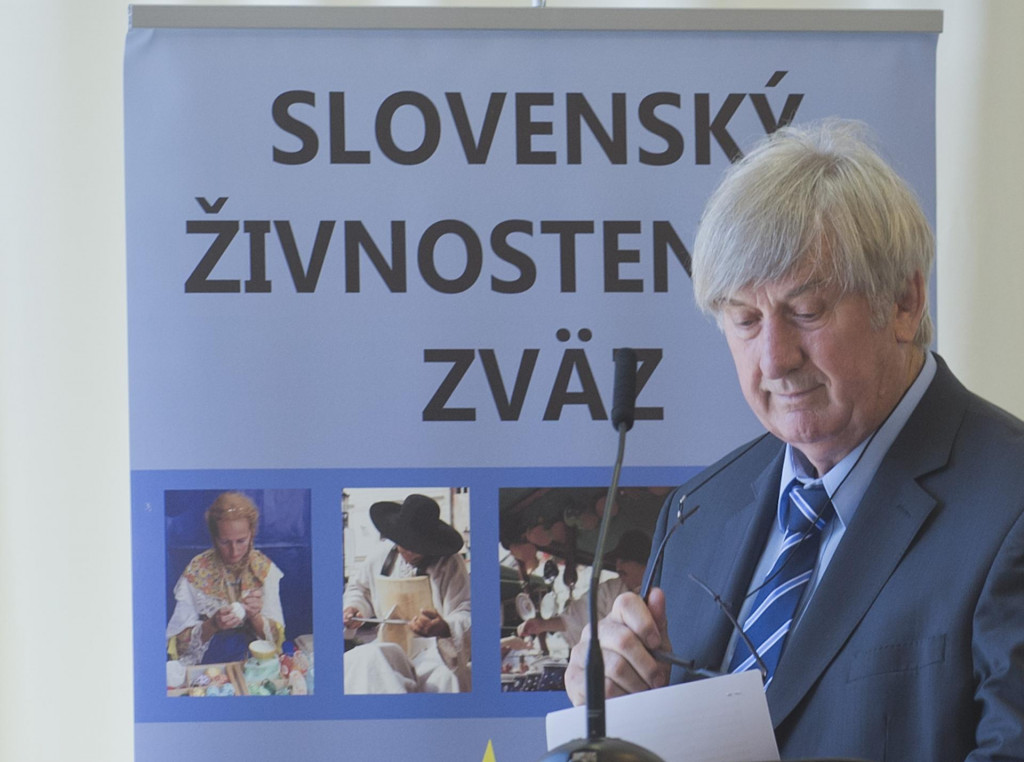 Na snímke prezident Slovenského živnostenského zväzu Stanislav Čižmárik. FOTO: TASR/Martin Baumann