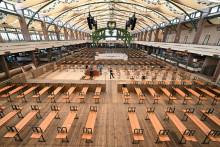 Príprava Oktoberfestu. FOTO: Reuters