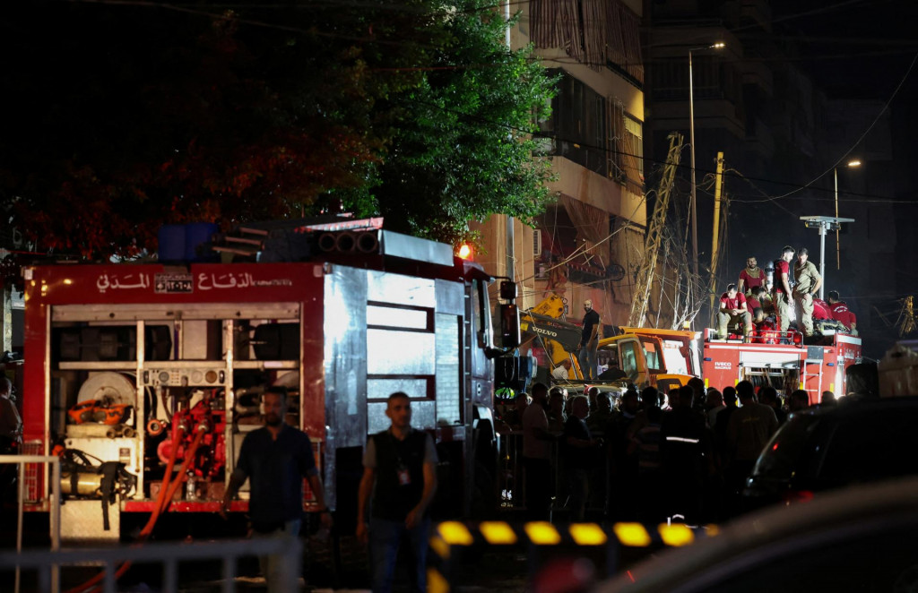 Izraelské útoky v Bejrúte. FOTO: Reuters