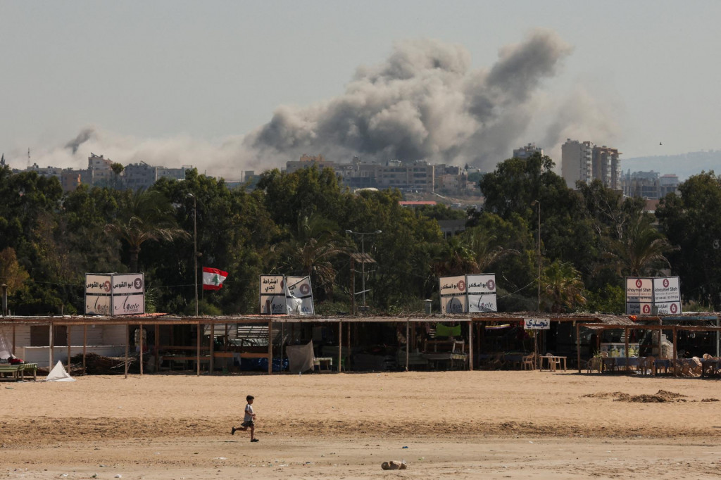 Izraelský úder na južný Libanon. FOTO: Reuters