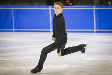 Mladý slovenský krasokorčuliar Lukáš Václavík. FOTO: Slovenský olympijský a športový Výbor