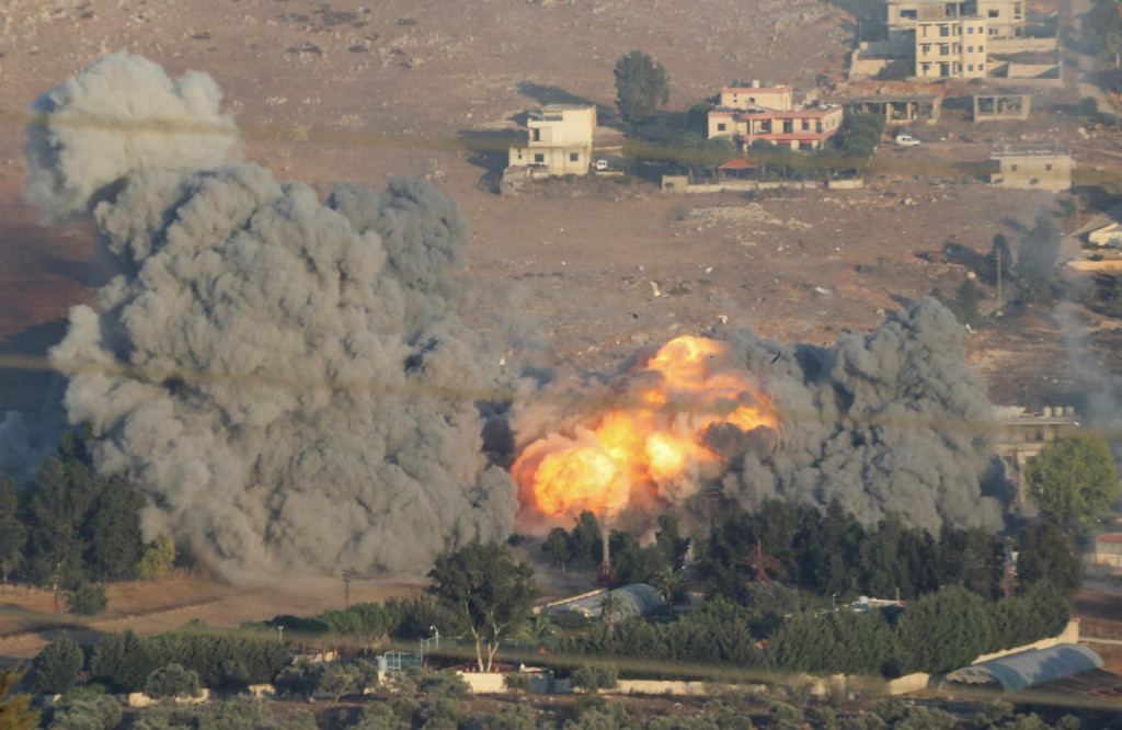 Boje medzi jednotkami Hizballáhu a Izraela. FOTO: Reuters