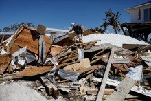 Hurikán Helene vážne zasiahol komunitu v Keaton Beach na Floride. FOTO: Reuters