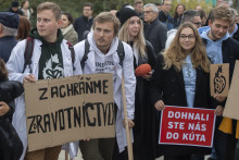 Protest lekárov, LOZ FOTO: Tasr/martin Baumann