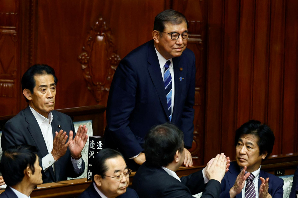 Novozvolený japonský premiér Šigeru Išiba. FOTO: Reuters