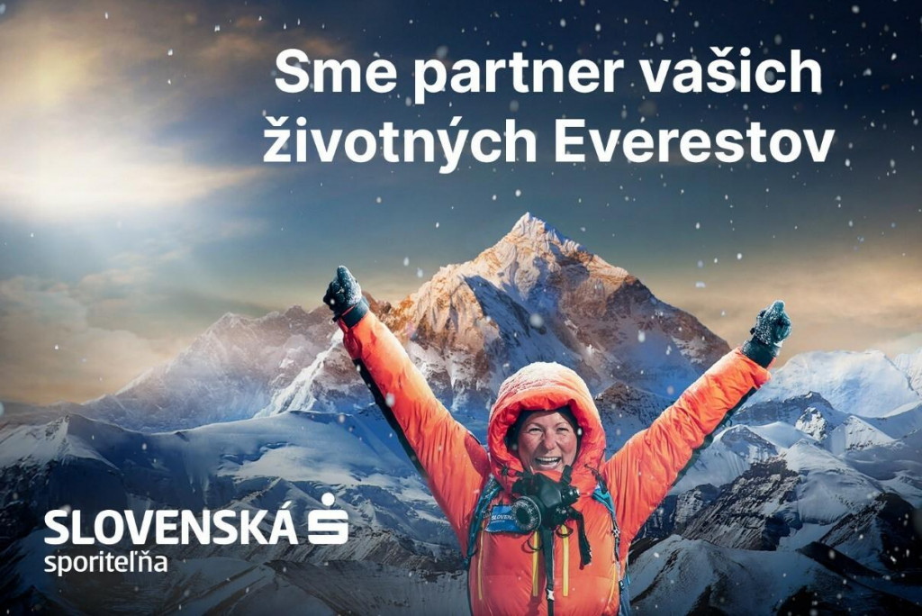 Sme partner vašich Everestov. Hovorí v novej kampani Slovenská sporiteľňa.