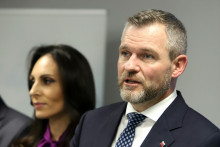 Na snímke prezident SR Peter Pellegrini a ministerka zdravotníctva Zuzana Dolinková. FOTO: TASR/Ján Krošlák