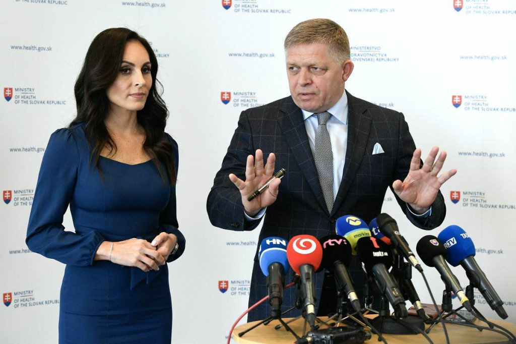 Ministerka zdravotníctva za Hlas Zuzana Dolinková pri oznámení odchodu z funkcie povedala, že v úrade necítila podporu premiéra Roberta Fica. FOTO: TASR/Pavel Neubauer