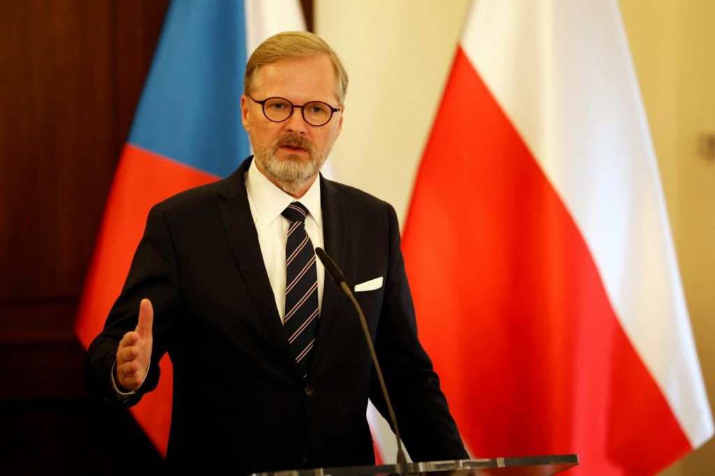 Česk&yacute; premi&eacute;r Petr Fiala. FOTO: Reuters