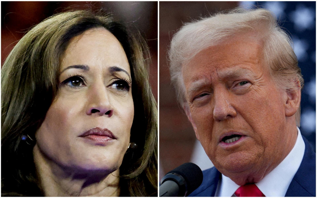 Kamala Harrisová a Donald Trump. FOTO: Reuters