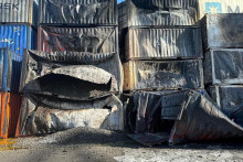 Počet obetí ruského raketového útoku na juhoukrajinský prístav Odesa sa zvýšil na osem. FOTO: Reuters