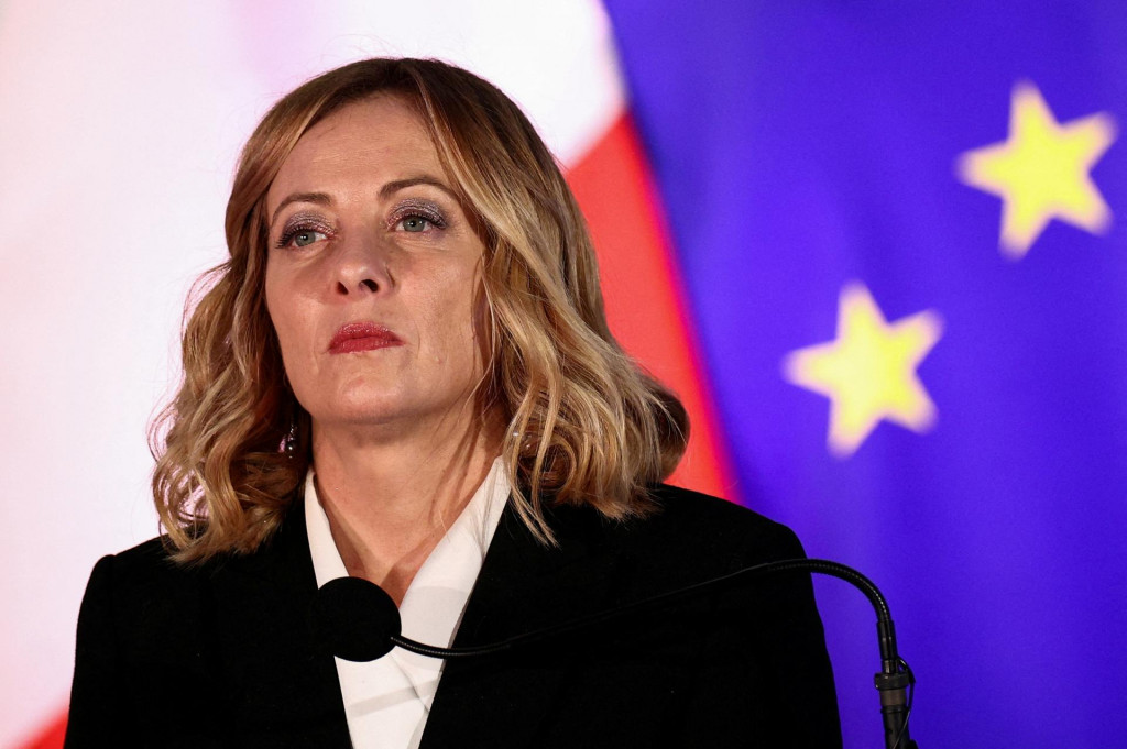 Talianska premiérka Georgia Meloniová. FOTO: Reuters