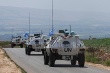 Jednotky UNIFIL. V roku 2006 dostali povolenie „všetkými dostupnými prostriedkami“ zabrániť využitiu územia južného Libanonu na vojenské účely. FOTO: Reuters