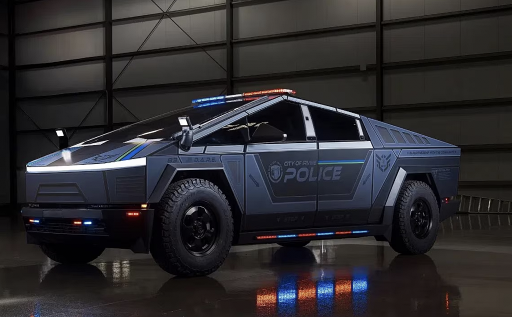 Tesla Cybertruck v policejnej &uacute;prave
