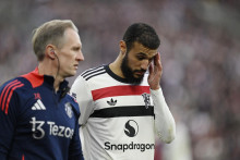 Noussair Mazraoui z Manchestru United. FOTO: REUTERS