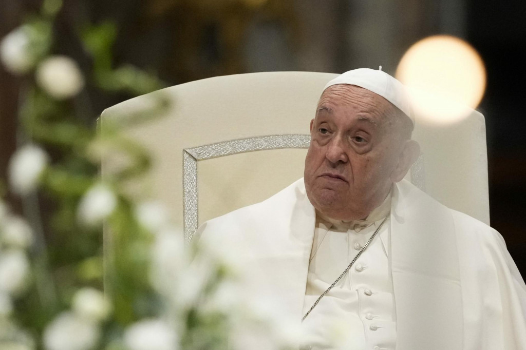 Na snímke pápež František. FOTO: TASR/AP