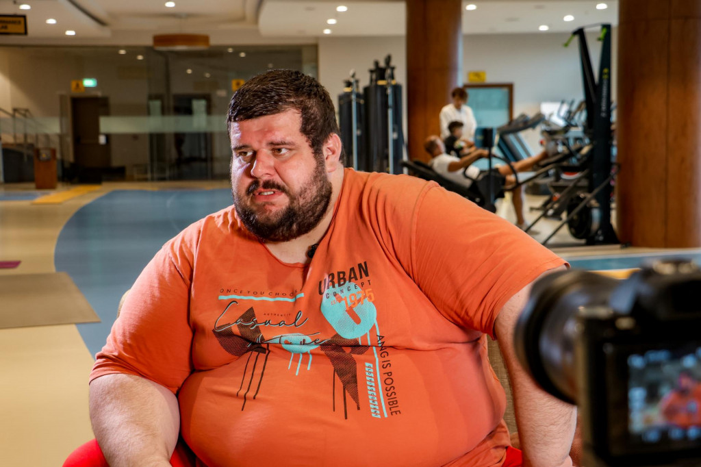 Tomáš pred súťažou vážil neuveriteľných 265 kilogramov.