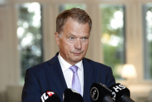 Fínsky prezident Sauli Niinistö, foto z archívu. FOTO: TASR/AP