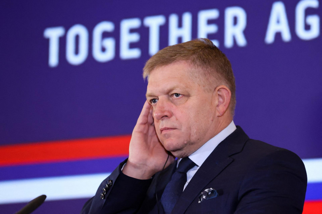 Premiér Robert Fico. FOTO: REUTERS