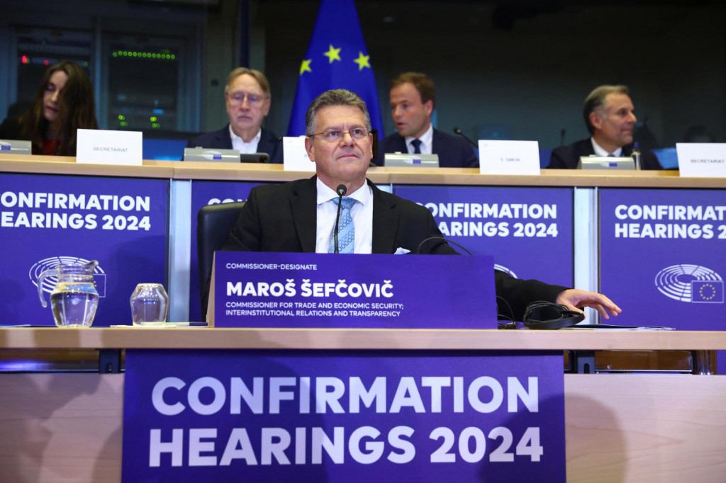 Nominant na eurokomisára pre obchod a hospodárstvo Maroš Šefčovič v Bruseli. FOTO: Reuters