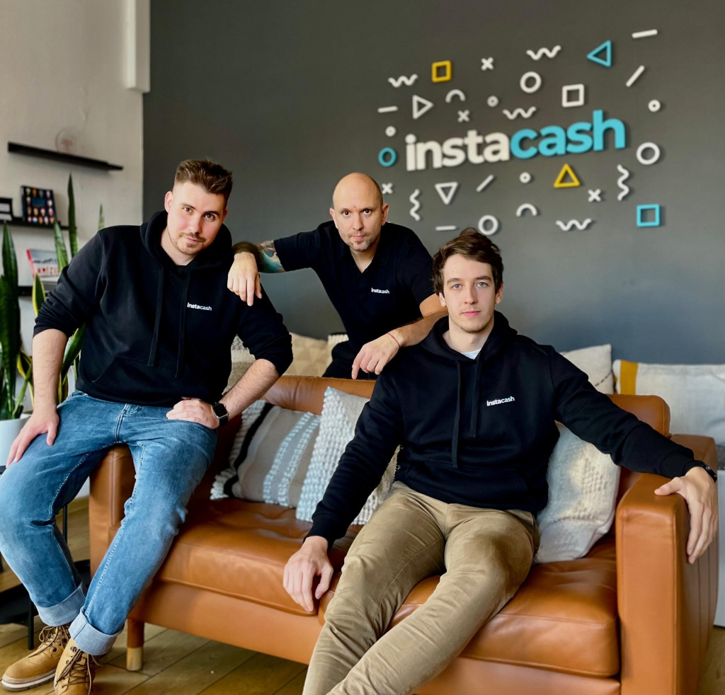 Team instacash (zľava) - Mark Kitli, Géza Bruzsa, Tomás Antal.