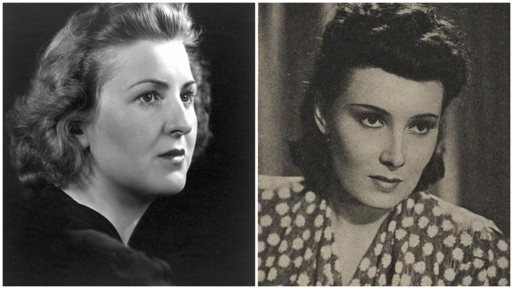 Eva Braun a Lída Baarová.