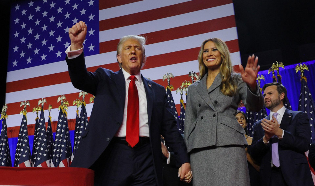 Donald Trump s manželkou Melaniou. FOTO: Reuters