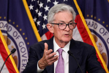 Šéf amerického Fedu Jerome Powell na tlačovej konferencii vo Washingtone. FOTO: REUTERS