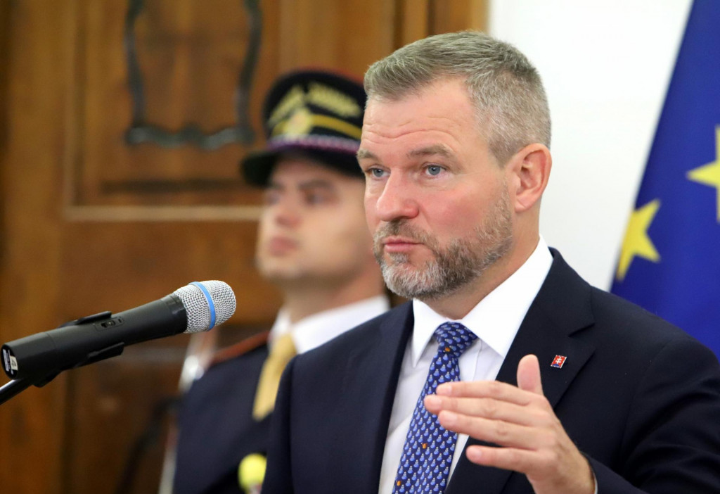 Na snímke prezident SR Peter Pellegrini. FOTO: TASR/Ján Krošlák