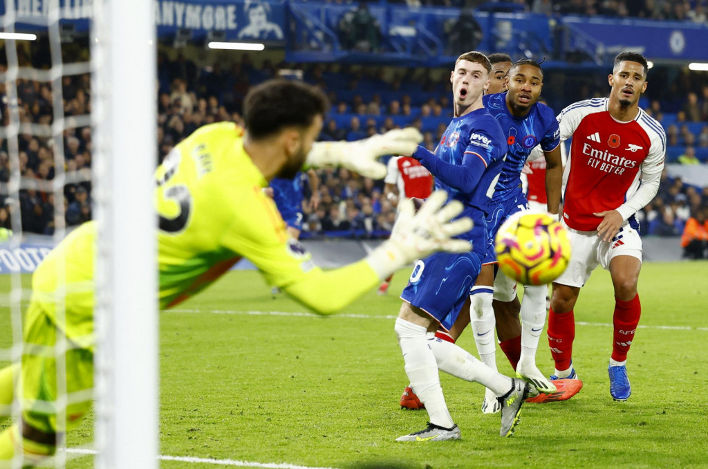 V bránke David Raya z Arsenalu. FOTO: Reuters/Peter Cziborra