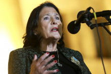 Gruzínska prezidentka Salome Zurabišviliová. FOTO: TASR/AP
