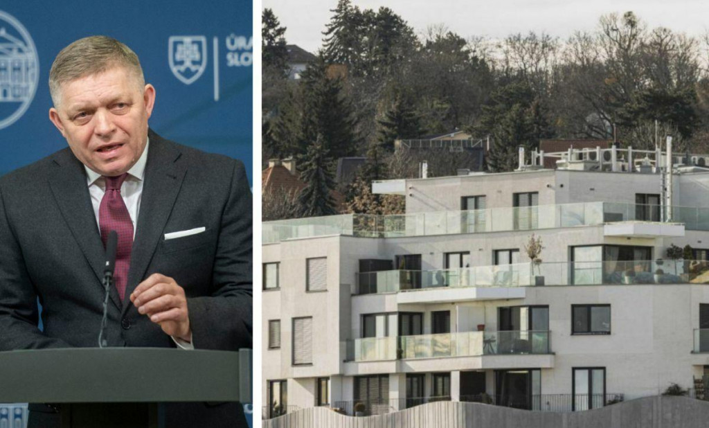 Robert Fico a bytový dom pod bratislavskou kalváriou.

FOTO: Koláž, TASR/M. Baumann; HN/Karol Bustin
