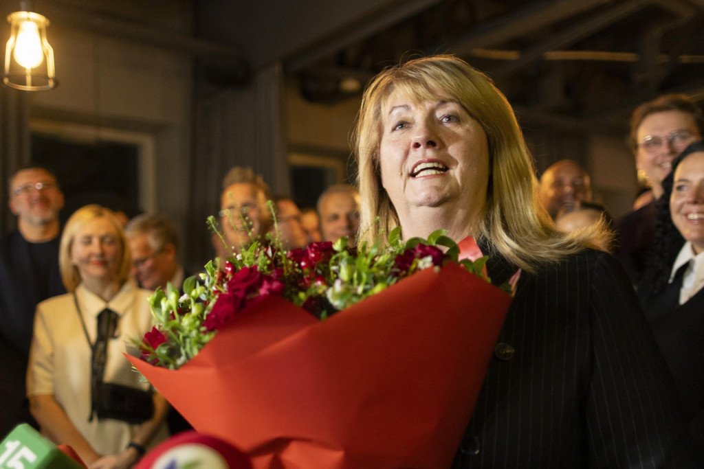 Europoslankyňa a predsedníčka opozičnej Litovskej sociálnodemokratickej strany (LSDP) Vilija Blinkevičiúté. FOTO: TASR/AP